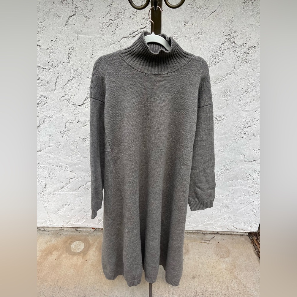Eskandar Turtleneck Wool Dress from Bergdorf Goodman